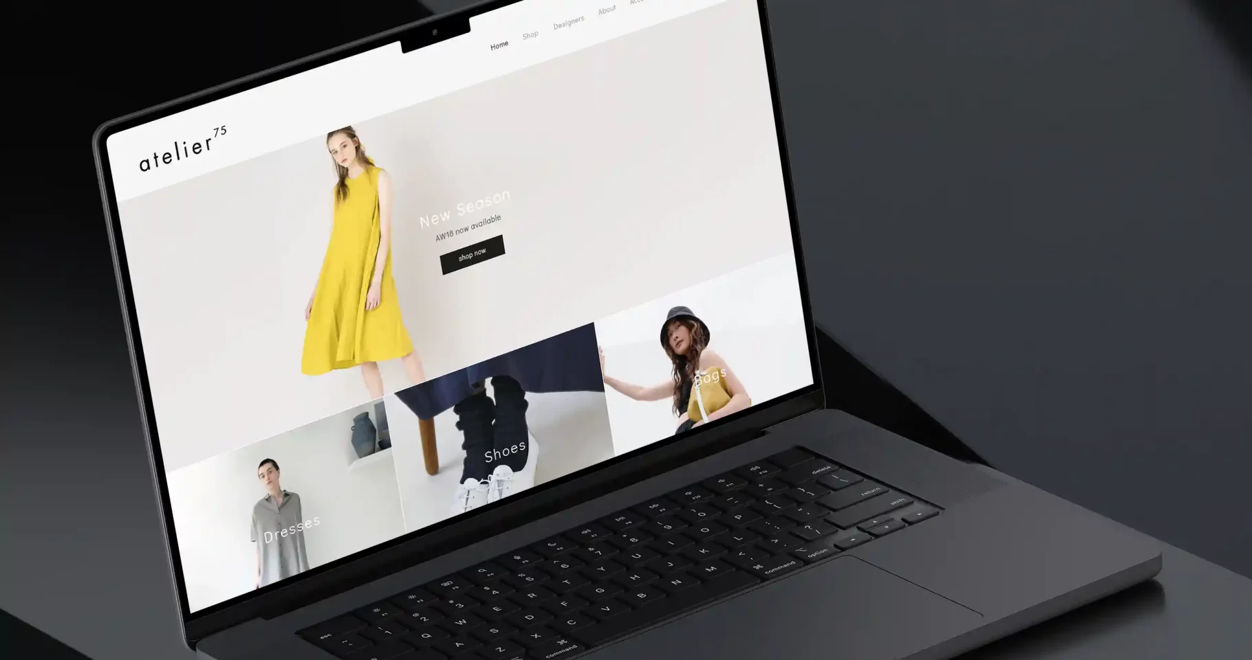 Atelier 75 | London fashion ecommerce web design & development