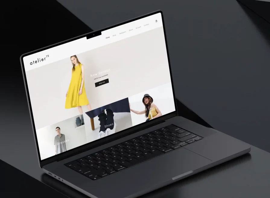 Atelier 75 | London fashion ecommerce web design & development