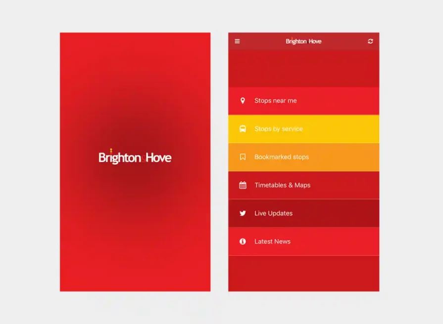 Brighton & Hove Buses | App design