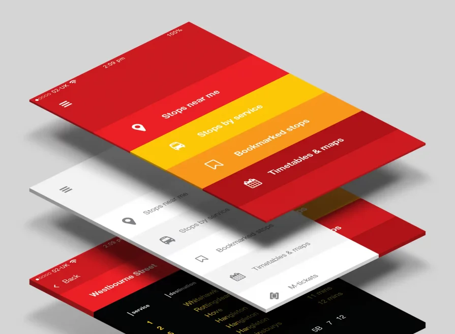 Brighton & Hove Buses | App design
