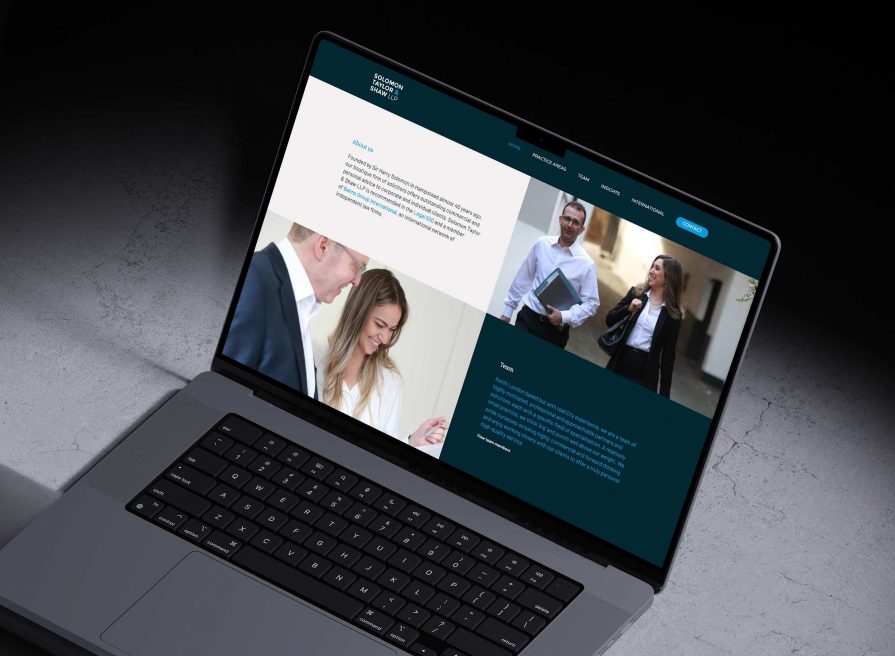 Solomon Taylor & Shaw | London law company branding, web design & development
