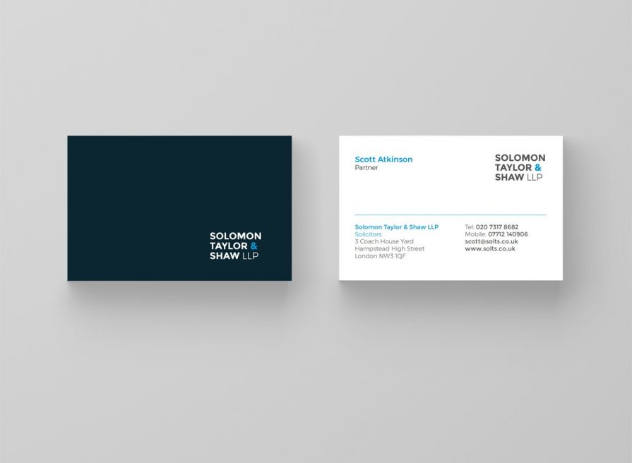 Solomon Taylor & Shaw | London law company branding, web design & development