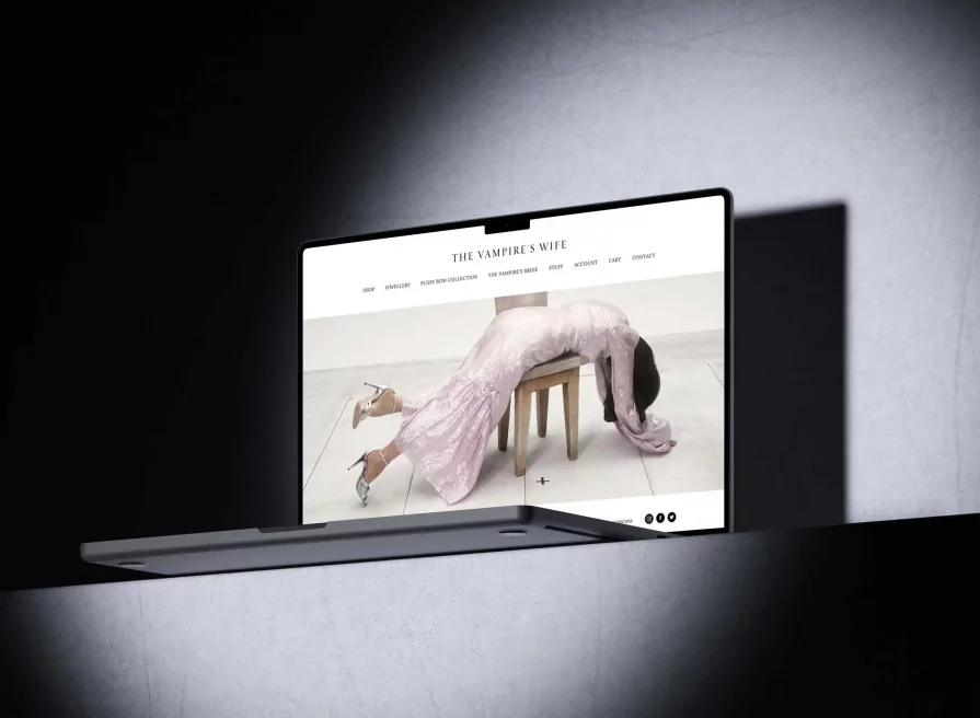 The Vampire's Wife | Fashion house ecommerce web design