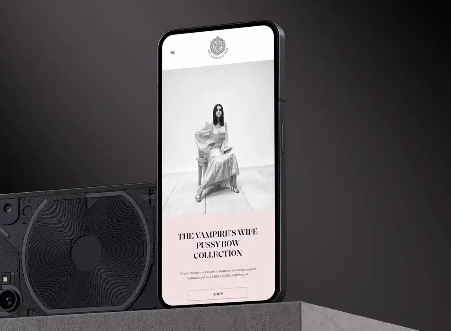 The Vampire's Wife | Fashion house ecommerce web design