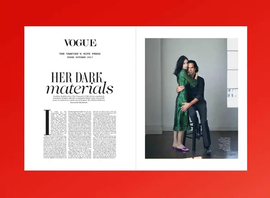 The Vampire's Wife | Fashion house ecommerce web design