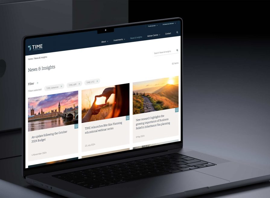 Time Investments | Company branding and web design